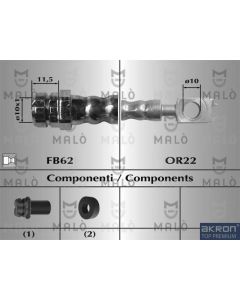 AKRON-MALÒ 80008 - Flessibile del freno