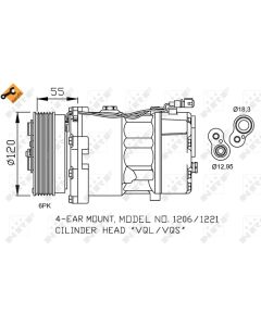 NRF 32064 - Compressore, Climatizzatore