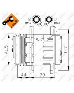 NRF 32207 - Compressore, Climatizzatore