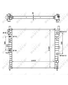 NRF 55334 - Radiatore, Raffreddamento motore