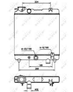 NRF 58659 - Radiatore, Raffreddamento motore