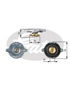 GATES RC111 - Tappo, radiatore