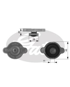 GATES RC232 - Tappo, serbatoio refrigerante