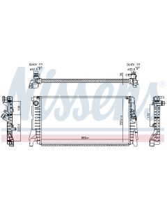 NISSENS 606340 - Radiatore, Raffreddamento motore