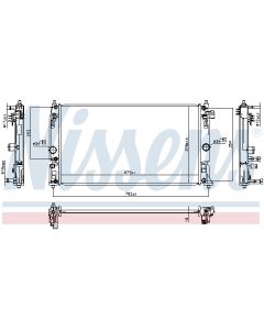 NISSENS 606394 - Radiatore, Raffreddamento motore