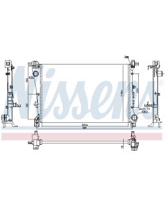 NISSENS 606810 - Radiatore, Raffreddamento motore