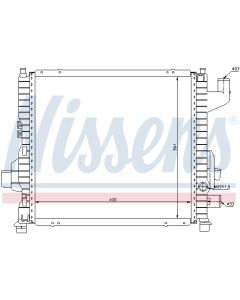 NISSENS 63837A - Radiatore, Raffreddamento motore
