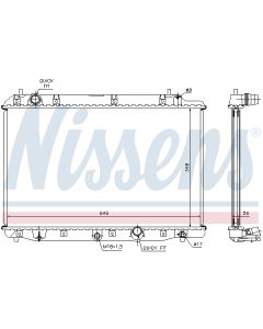 NISSENS 68602A - Radiatore, Raffreddamento motore