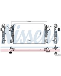 NISSENS 96258 - Intercooler