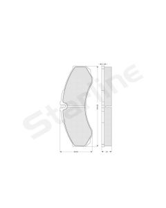 STARLINE BDS180 - Kit pastiglie freno, Freno a disco