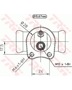 TRW BWB116 - Cilindretto freno
