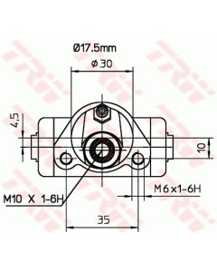 TRW BWC153 - Cilindretto freno