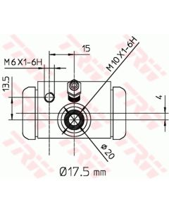 TRW BWC243 - Cilindretto freno