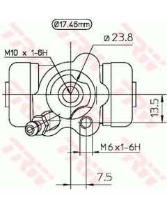 TRW BWC249 - Cilindretto freno