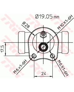 TRW BWD111 - Cilindretto freno