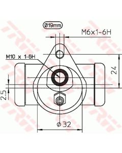 TRW BWD122 - Cilindretto freno