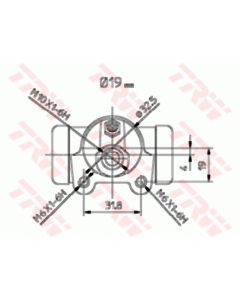 TRW BWD183 - Cilindretto freno