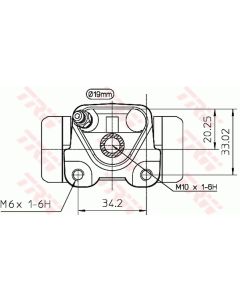 TRW BWD270 - Cilindretto freno