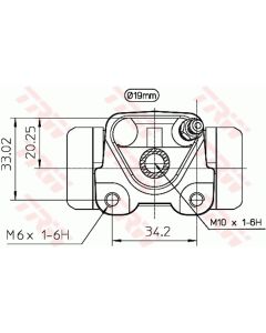 TRW BWD271 - Cilindretto freno
