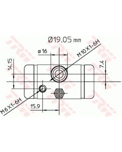 TRW BWD291 - Cilindretto freno