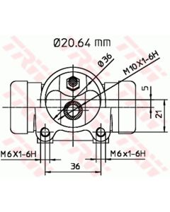 TRW BWF112 - Cilindretto freno