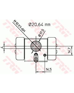 TRW BWF113 - Cilindretto freno
