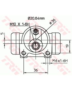 TRW BWF279 - Cilindretto freno