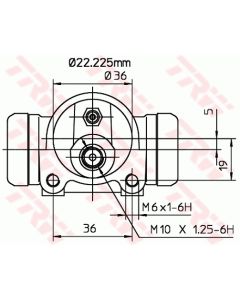 TRW BWH159 - Cilindretto freno
