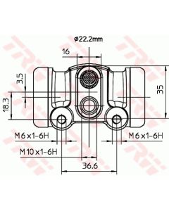 TRW BWH302 - Cilindretto freno
