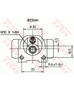 TRW BWH376 - Cilindretto freno