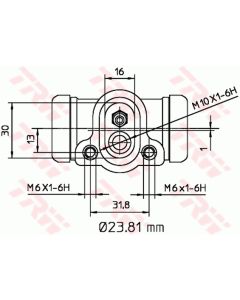 TRW BWK103 - Cilindretto freno
