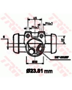 TRW BWK117 - Cilindretto freno