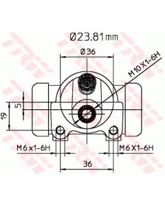 TRW BWK119 - Cilindretto freno