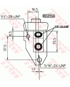 TRW BWK130 - Cilindretto freno