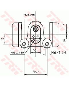 TRW BWL112 - Cilindretto freno