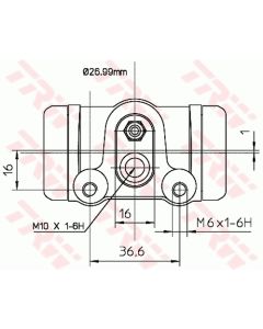 TRW BWN103 - Cilindretto freno