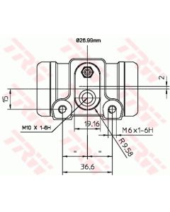 TRW BWN240 - Cilindretto freno