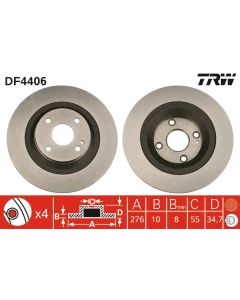 TRW DF4406 - Discofreno