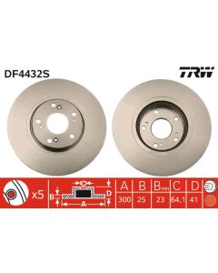 TRW DF4432S - Discofreno
