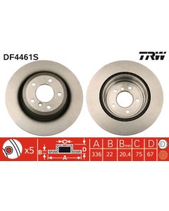 TRW DF4461S - Discofreno