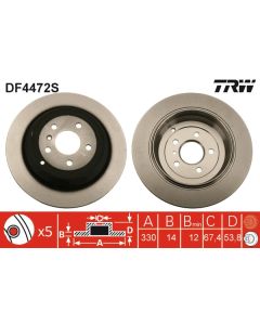 TRW DF4472S - Discofreno
