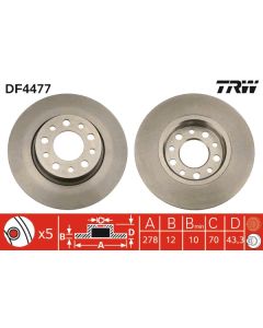 TRW DF4477 - Discofreno