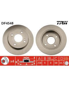 TRW DF4548 - Discofreno