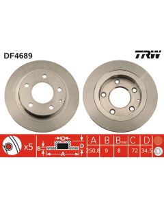 TRW DF4689 - Discofreno