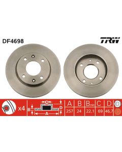 TRW DF4698 - Discofreno