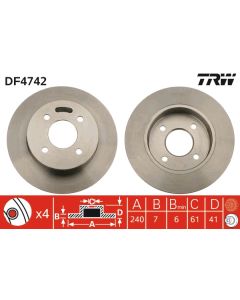 TRW DF4742 - Discofreno