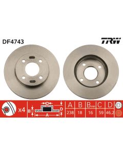 TRW DF4743 - Discofreno
