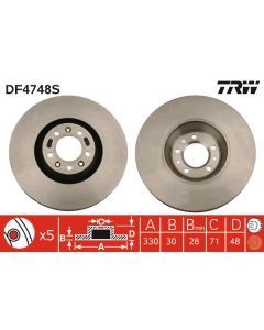 TRW DF4748S - Discofreno