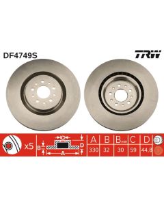 TRW DF4749S - Discofreno