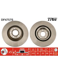 TRW DF4757S - Discofreno